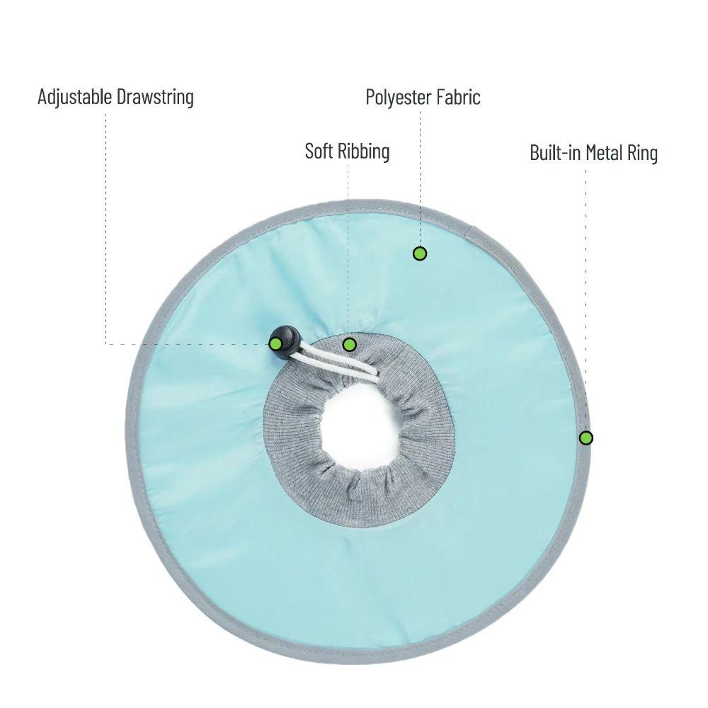 Anti-Slip Pet Cone Collar Protective Pet Recovery Cone Cat Anti-licking Circle  for Wound Heal