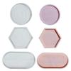 3Pcs Silicone Cake Holder Tray Molds Fruit Cup Mold Resin Pendant Mold Food Station Serving Tray Mold Diy Coaster