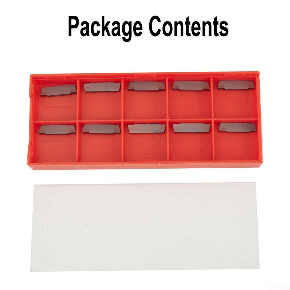 High Quality Carbide Inserts Blades for Grooving Cutting Lathe Tool 10 pcs