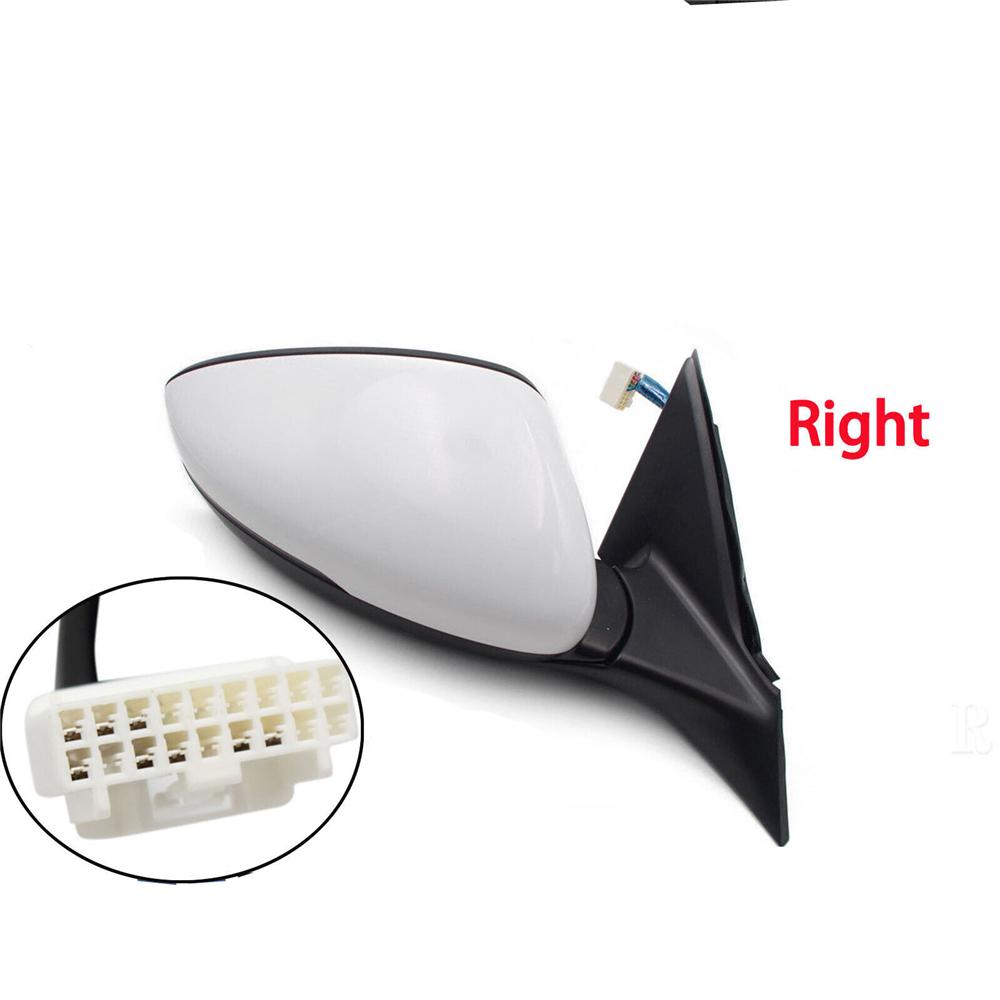 For Honda Accord White RH  Side Power Heated   Mirror W/Signal Lamp