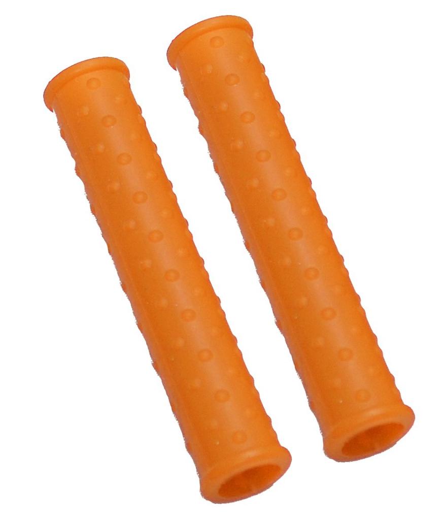 yamashiro YK-012 Lever Grip for Motorcycles (Silicone Rubber) Orange