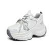 Daddy Shoes Women's Spring 2025 New Versatile Breathable Mesh Casual Sports Shoes Thick-soled Inner Height-increasing Women's Shoes
