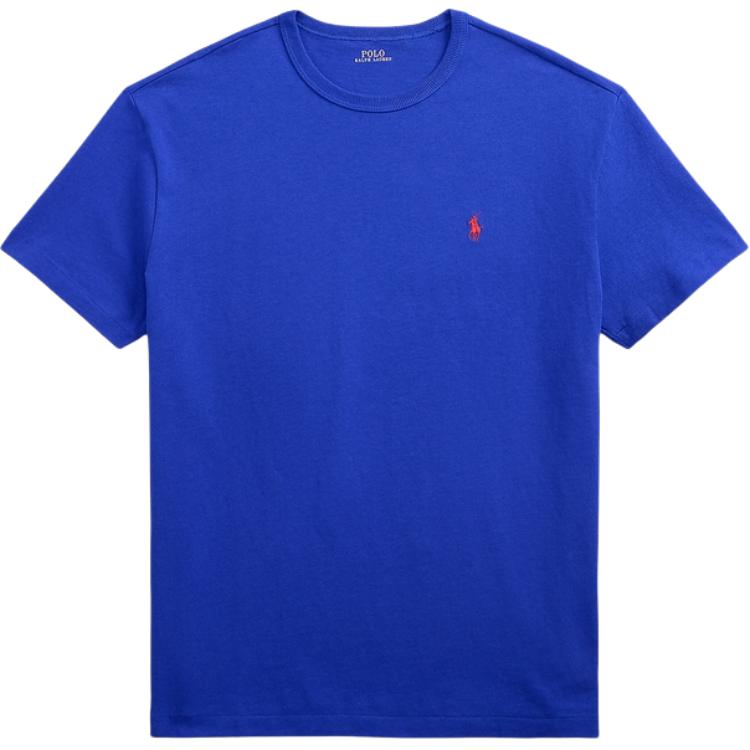 Polo Ralph Lauren Classic Fit Plain Knit Cotton Short Sleeve T-Shirt Men Tops Navy-Blue MNPOTSH1N822686-400