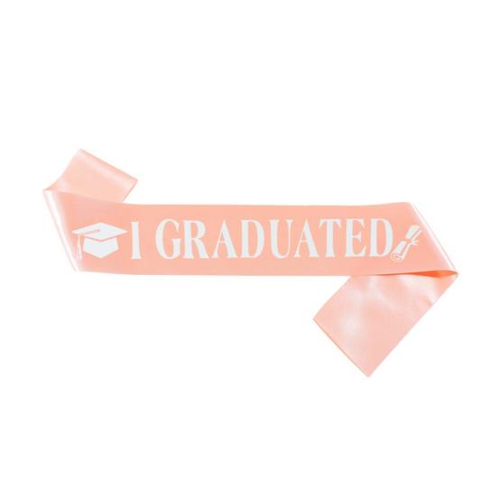 Graduation Sash Class of 2026 Grad Honor Sash I Graduated Satin Sash for Congrats Graduates Party Supplies