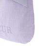 Maison De FLEUR Gingham Check Double Ribbon Tote Bag, Lavender, 08000341900