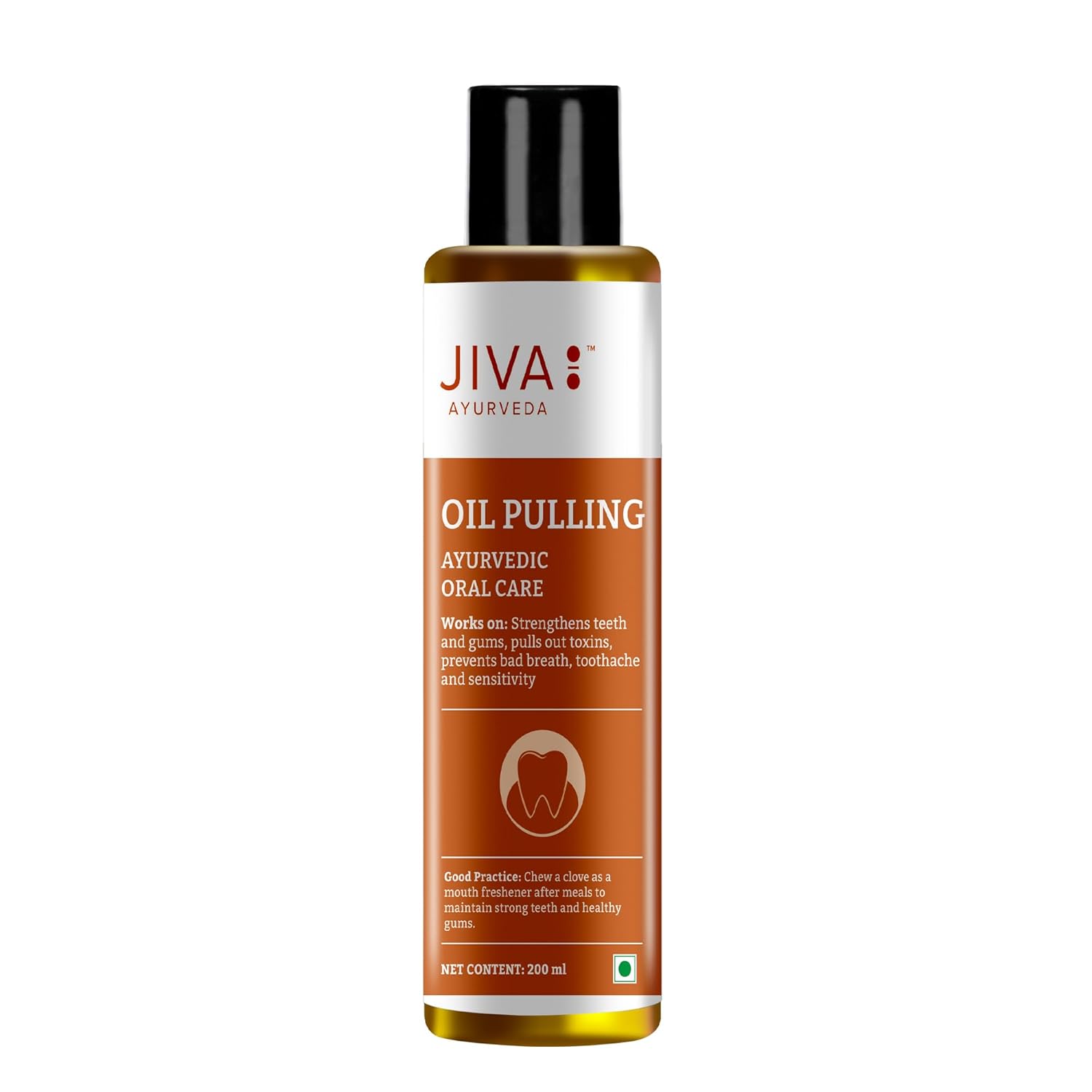 Jiva Oil Pulling Ayurvedic Mouth Cleanser 200ml Pack Of 1 Deep Cleanses Teeth Fresh Breath