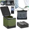 Toilet Bucket Portable Camping Folding Toilet Outdoor Trash Can Reusable  Emergency Sanitation Product for Camping Hiking