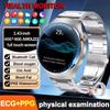 2026 Nuovo Preciso Lipidi Sanguigni Schermo AMOLED da 1,43" Smartwatch per la Salute ECG Acido Urico Pressione Sanguigna Chiamata Bluetooth Smartwatch Compatibile Android/iOS