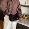 New Fashion Niche Design Sequined Pillow Bag Portable Shoulder Trendy Women's Bag