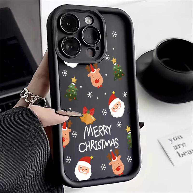 Santa Claus Elk Snowman Christmas Phone Case For Xiaomi Mi 15 14T 14 13T 13 12 11 Lite 4G NE Poco X6 X5 X3 F5 F6 M6 X7 Pro Cover