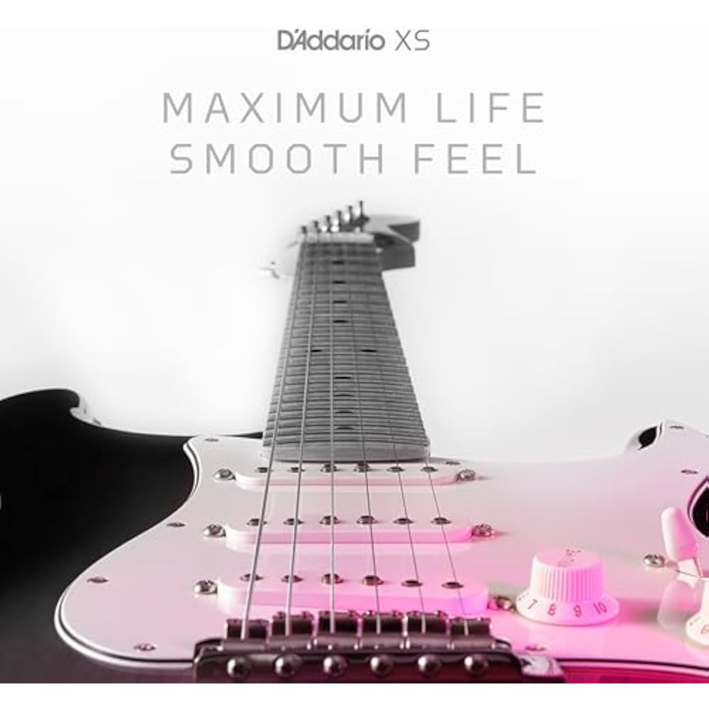 D'Addario Daddario Electric Guitar Strings XS Coated Strings Nickel Super Light Plus .0095-.044 X...