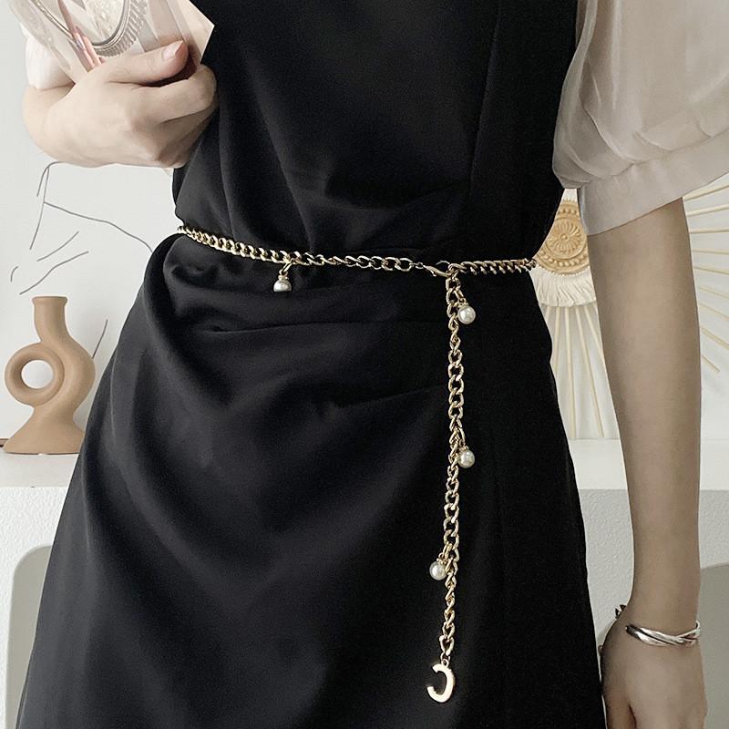 Trendy Summer Gold Metal Chain Waist Belt For Women Ideal For Chic Fashion