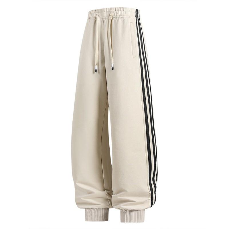 Heren Dames Katoenmix Casual Joggingbroek Rechte Pasvorm Los Comfortabel Sportieve Broek Herfst