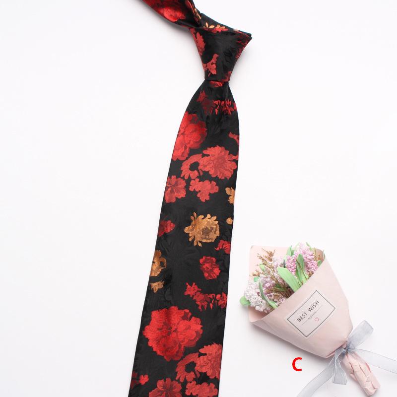 Business Dress Suit Tie Men'S Polyester Red Wedding Tie
