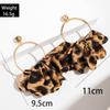 Accessories, autumn and winter fabric leopard print flower earrings, vintage earrings, earrings.