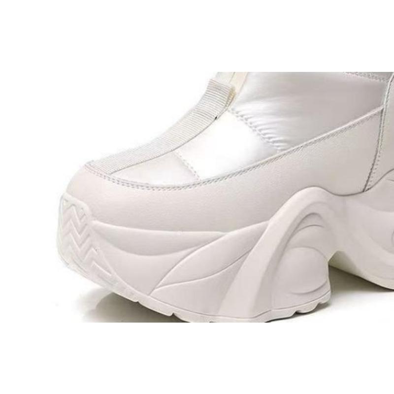 Scarpe in Cotone Impermeabili e Antiscivolo con Fodera Spessa, Stivale da Neve Nuovo Stile per Donna