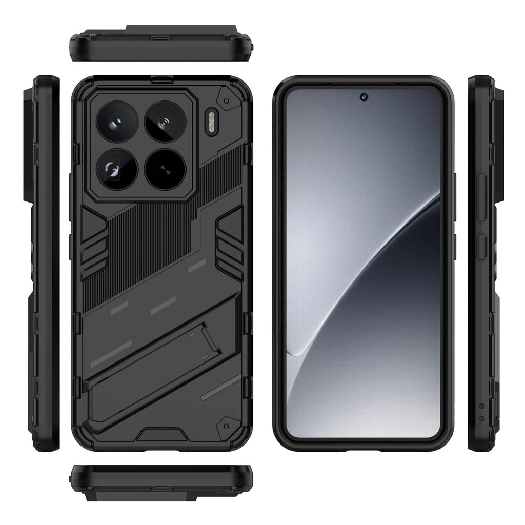 Pour Xiaomi 15 Pro Coque PC+TPU Antichoc Housse de Téléphone avec Béquille