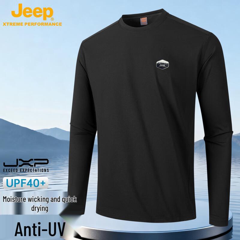 

JEEP Unisex Quick-Dry Long Sleeve Sports T-Shirt L