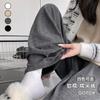 Fleece Glutinous Rice Pants Women's New Autumn and Winter Yamamoto Pants Drape Straight Loose Lazy Small Wide-leg Pants