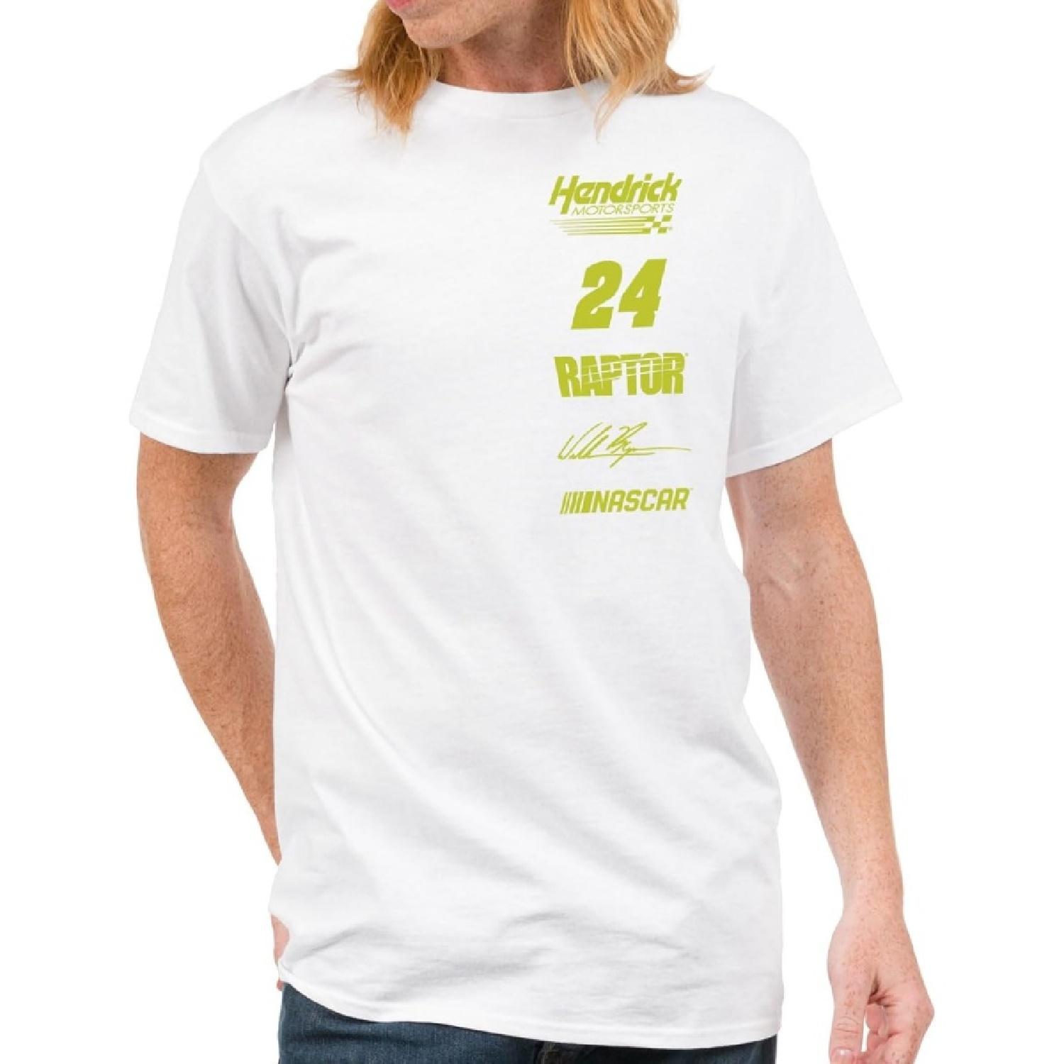 

Junk Food Standard NASCAR-Driver Sponsors Stacked Logo-Unisex Adult Sports Fan T-Shirt for Men & Women XXXXXL білий