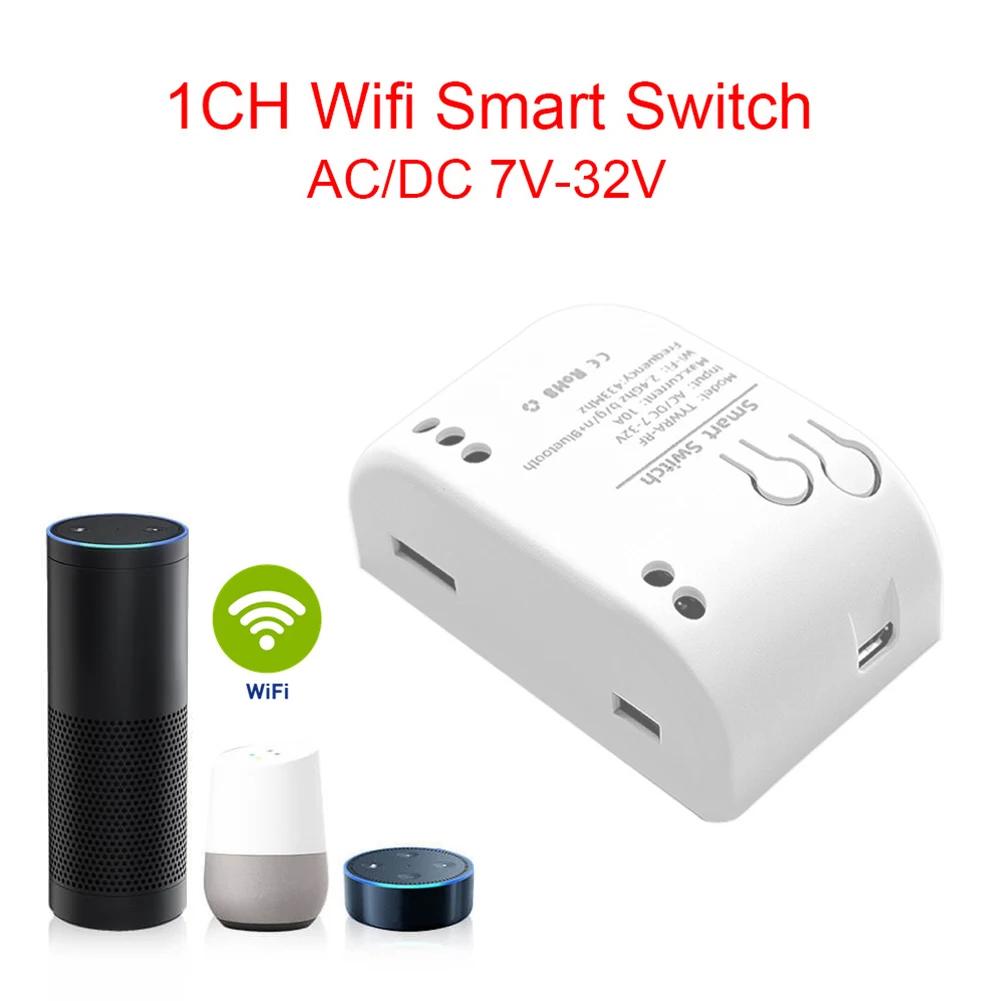 Aplikacja Tuya Smart Life Przełącznik WIFI Kontroler Otwieracza Bramy Garażowej DC7-32V AC85-250V Moduł Przekaźnikowy Odbiornika RF Dla Alexa Google Home