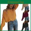 Timeless Plus Size Autumn Womens Sweaters Off The Shoulder Pullover Sweater Long Sleeve With Classic Appeal