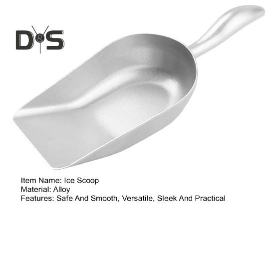 Ice Scoop for Freezer Metal Food Spoon Ice Scooper for Kitchen Bar Party Wedding Heavy Duty Flour Pet Dog Food Scoop Kitchen Gadgets