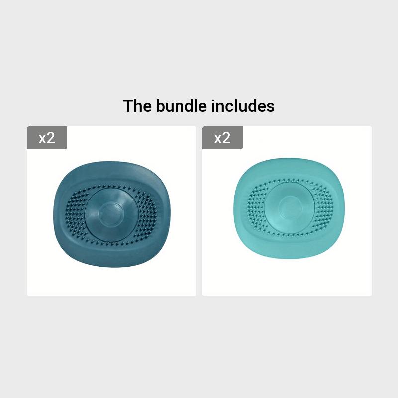 1/2Pcs Hair Catcher Drain Strainer | No Drill Sink Filter for Bathroom Shower | Universal Stopper Bathroom Accessories