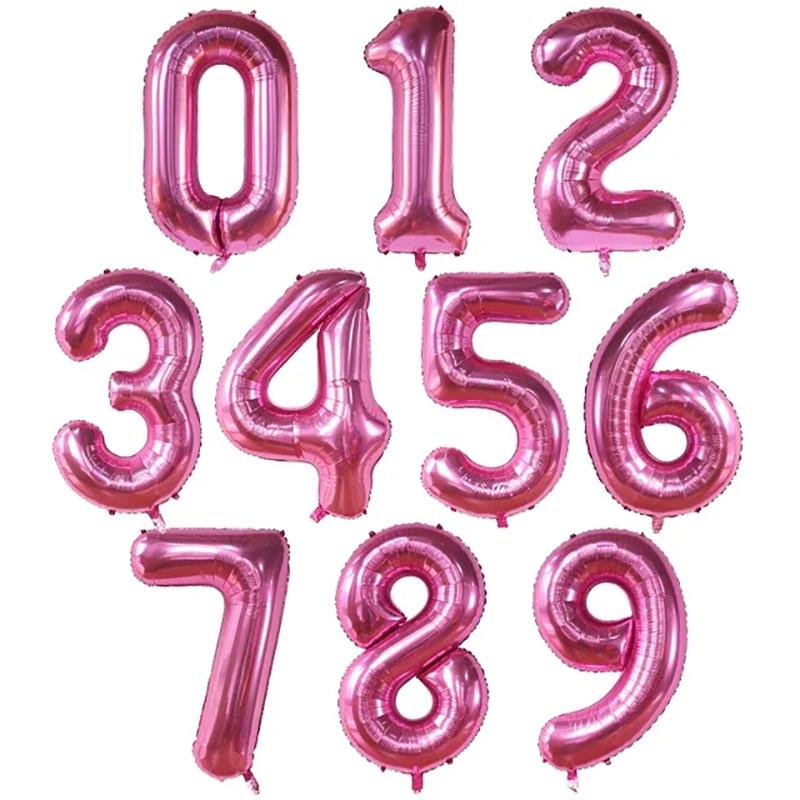 Palloncini Compleanno Grandi in Foil da 40 Pollici Palloncino Numero in Elio 0-9 Buon Compleanno Decorazioni Festa di Matrimonio Baby Shower Figure Grandi Globo