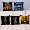 M-Metallica Cushion Cover Polyester Sofa Cushions Decorative Throw Pillows Home Decoration Pillowcover