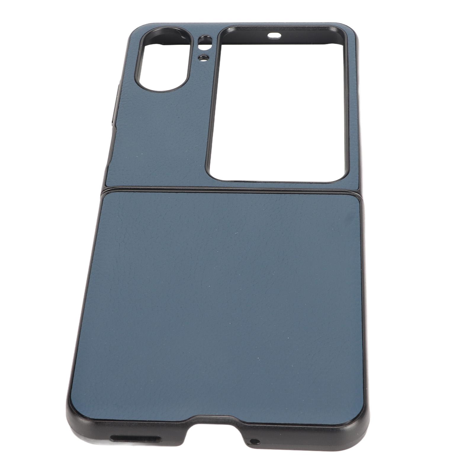 

Чехол для складного телефона из натуральной кожи премиум-класса, защитный чехол от падения для Find N2 Flip, синий синий