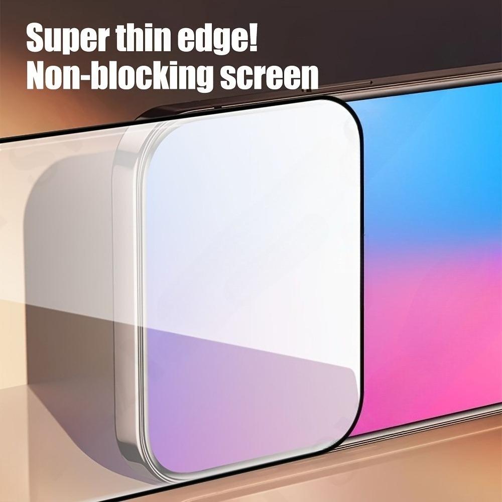 3Pcs Full Cover Screen Protector for iPhone 17 16 15 14 Pro Max Air 16e 17e 15 14 Plus 13 12 11 Pro Anti-Scratch Tempered Glass