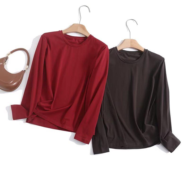 

Spring Women s Casual Round Neck Long Sleeve T-Shirt Small