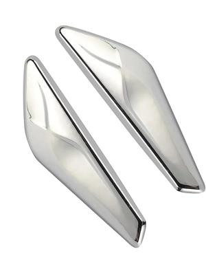 2Pcs Chrome Finisher Front Mudguard Left & Right Side Finisher Trim For BMW For X3 F25 For X4 F26 ABS Finishers Replacement Kit