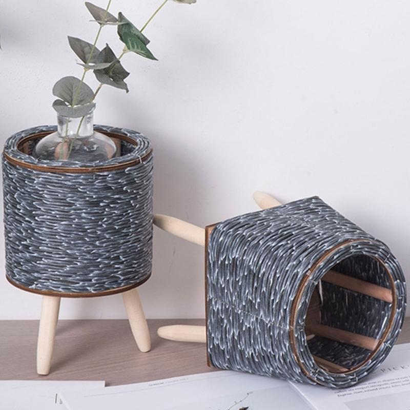  Rattan Weaving Flowers Plant Pots Basket Grass Planter Basket Indoor Outdoor