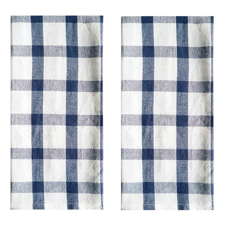 2PCS Home Assorted Flat Kitchen Towels Ultra Absorbent Soft Dish Towels Perfect Dishtowel for Cooking Cleaning, and Drying Hands