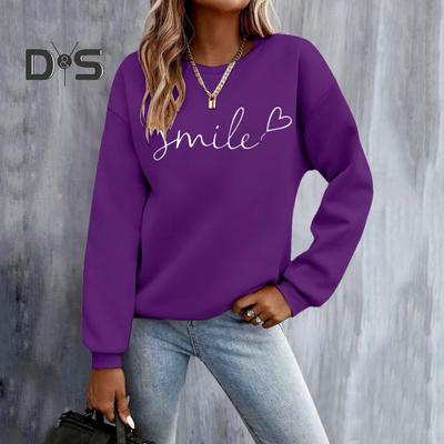 Unisex Sweatshirt O Neck Mid Length Loose Pure Color Top Elastic Cuffs And Hem Hip Hop Style Commuting Sport Outdoor Pullover Top