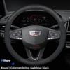 Leather Car Steering Wheel Cover for Escalade 3 4 ATS SRX CT6 CTS XT5 STS CT5 XT6 XT4 Lyriq Accessories