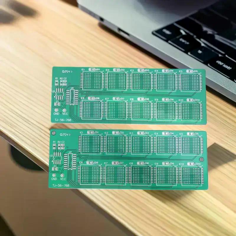 BGA Chip Soldering Practice Board Kit Decimal Flowing Lights Teaching Practical Training Soldering Practice Loose Parts