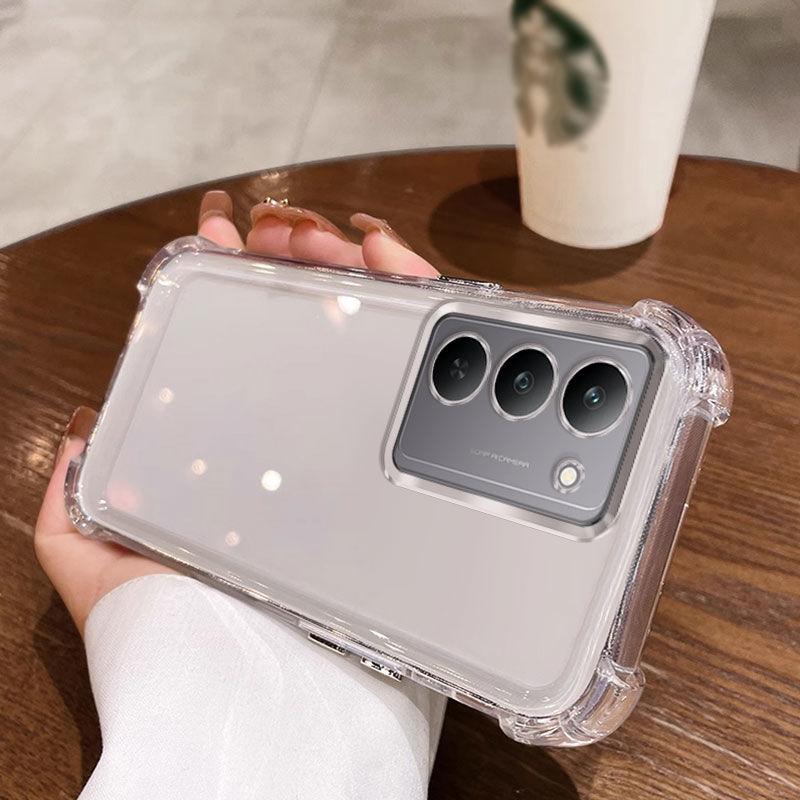 

Четырехугольная подушка безопасности, противоударный, подходит для чехла для мобильного телефона Real Me C75. Прозрачный защитный чехол для Realme C75 для мужчин и женщин, мягкий чехол Realme c75