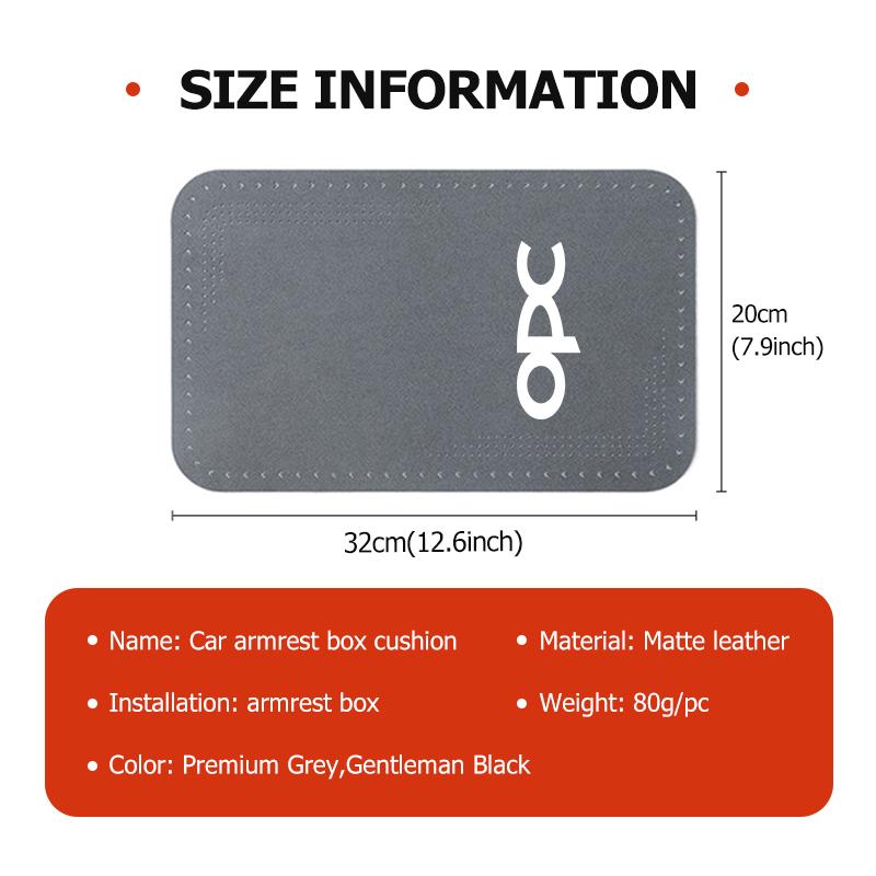 Für Opel Leder Auto Mittelarmlehnenmatte Konsole Armlehnen Sitzmatte Innenraum Insignia Astra G J F K Vectra C H Corsa C B D Omega