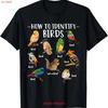 How To Identify Birds Squirrel Funny Bird Lover Birdwatcher SweaT T Shirt Vintage Washed Designer Clothes  Vintage Washed