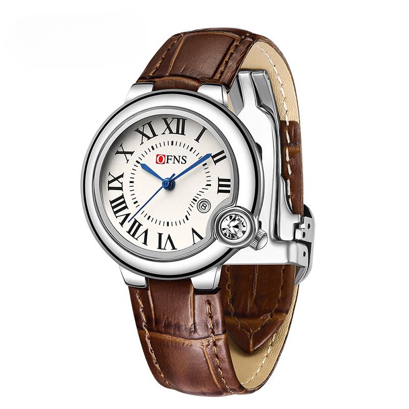 

Парные поясные римские весы модные повседневные водонепроницаемые кварцевые часы с календарем для мужчин и женщин в деловом стиле