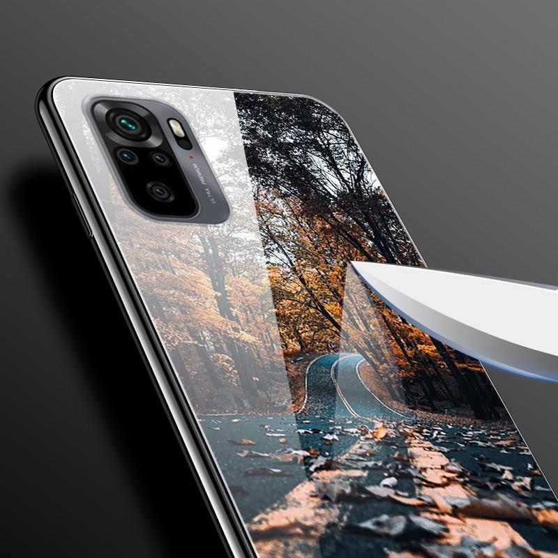Tempered Glass Case For Xiaomi Redmi Note10 Pro Case Glass Back Cover For Xiaomi Redmi Note 10 10Pro Max Case Note10 5G Shell