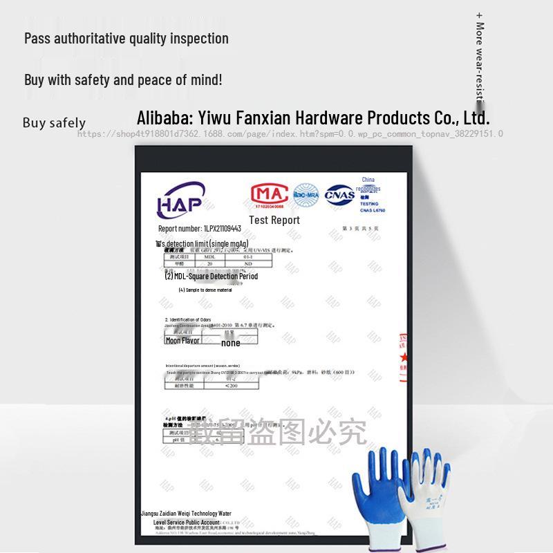 Waterproof Non-Slip Nitrile Latex Work Gloves for Construction & Auto Repair