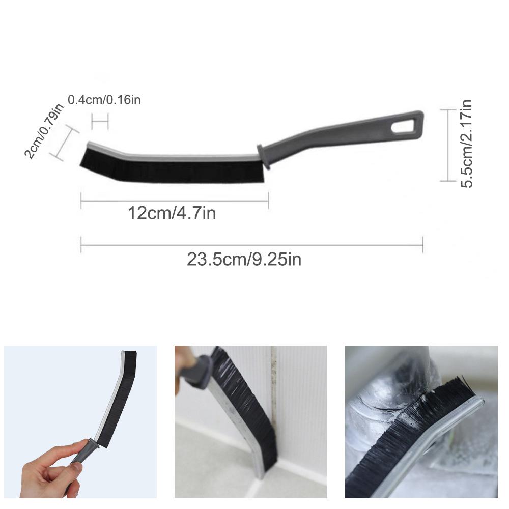 Set of 2 - Hard Bevel Brush - 0.16 inch width Durable Grouting Cleaning Brush For Home Tile Gap Small Tile Grouting