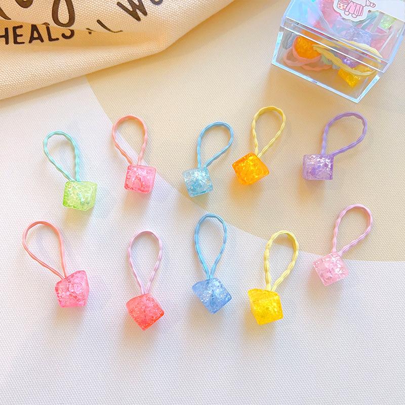 10pc mini faixa de cabelo do bebê kawaii dos desenhos animados floral animal elástico corda de cabelo para a criança menina pequena tumb faixa de cabelo adorável headwear