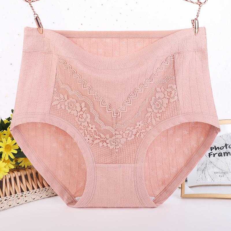 

Женское нижнее белье для пожилых женщин, большого размера, красного цвета с высокой талией 6XL розовый