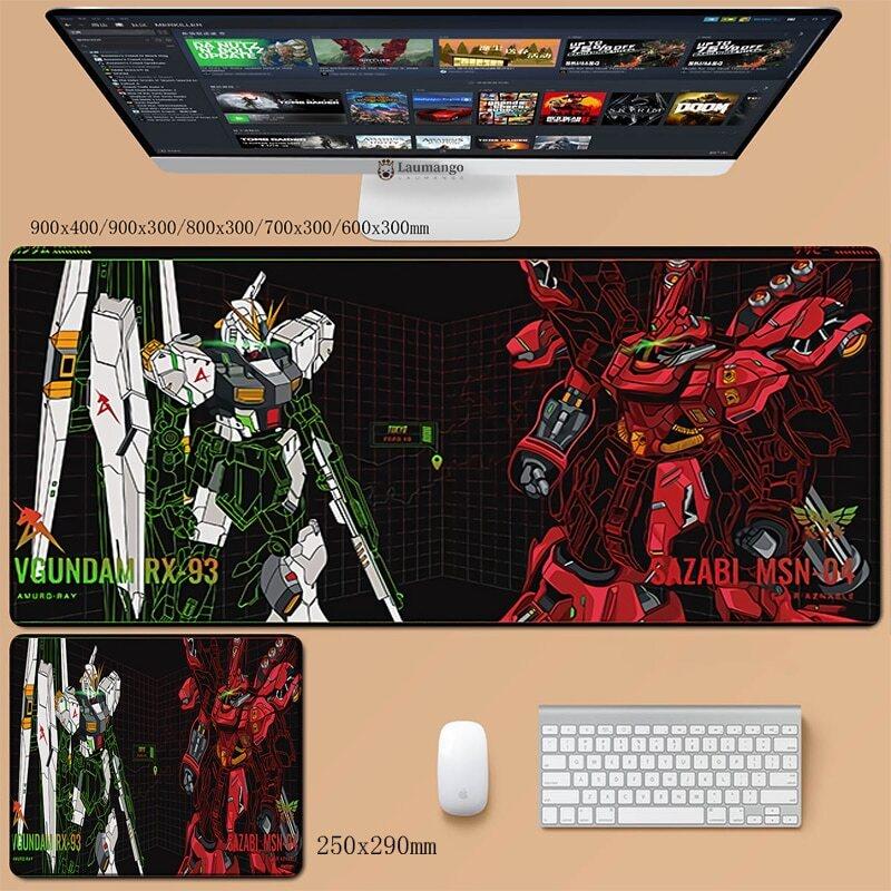 900x400 Gundam Mouse Pad Varmilo Keyboard Desk Mat Gaming Laptop Anime Xxl Pc Gamer Cabinet Gamers Accessories Computer Mousepad