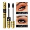 Mascara naturellement long résistant à la transpiration et sans bavures Mascara double effet épais et bouclé adapté à un usage quotidien